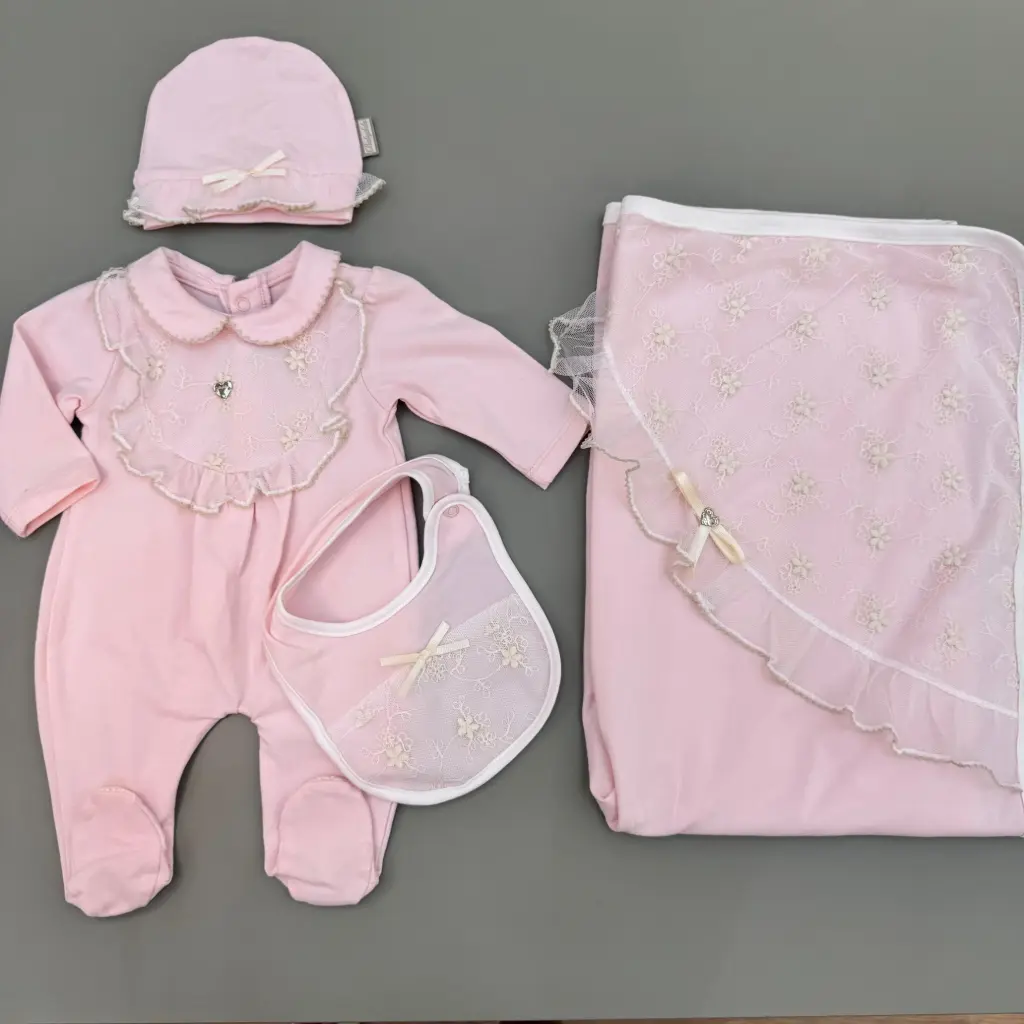 Set materniteti 4 pjese roze