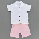 Kostum lino me tuta roze
