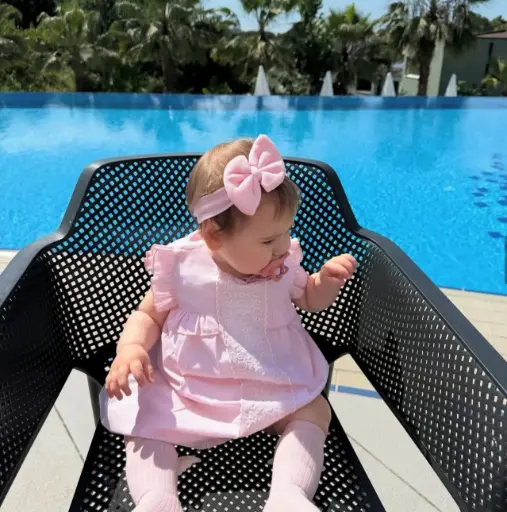 Fustan roze lino