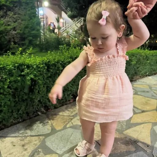 Fustan Romper roze