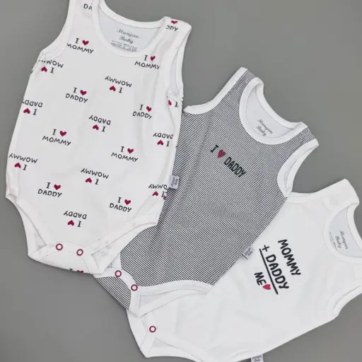 Set 3x Body kanatjere design Love