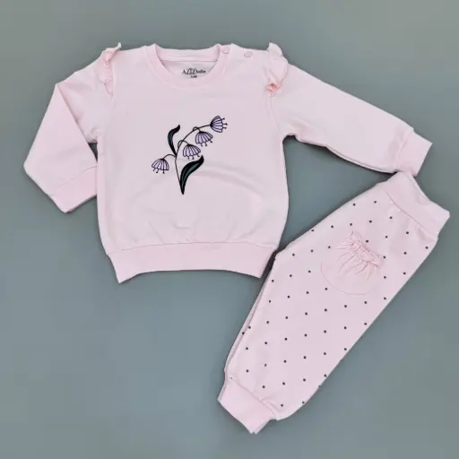 Kostum babypink me lule